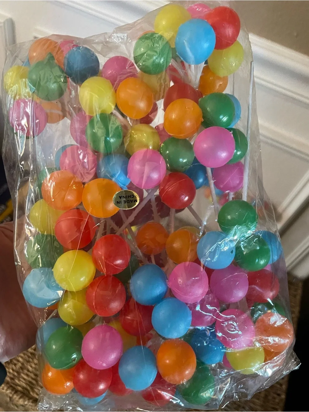 Vintage Balloon Bunch Cake Decorations set of 10!